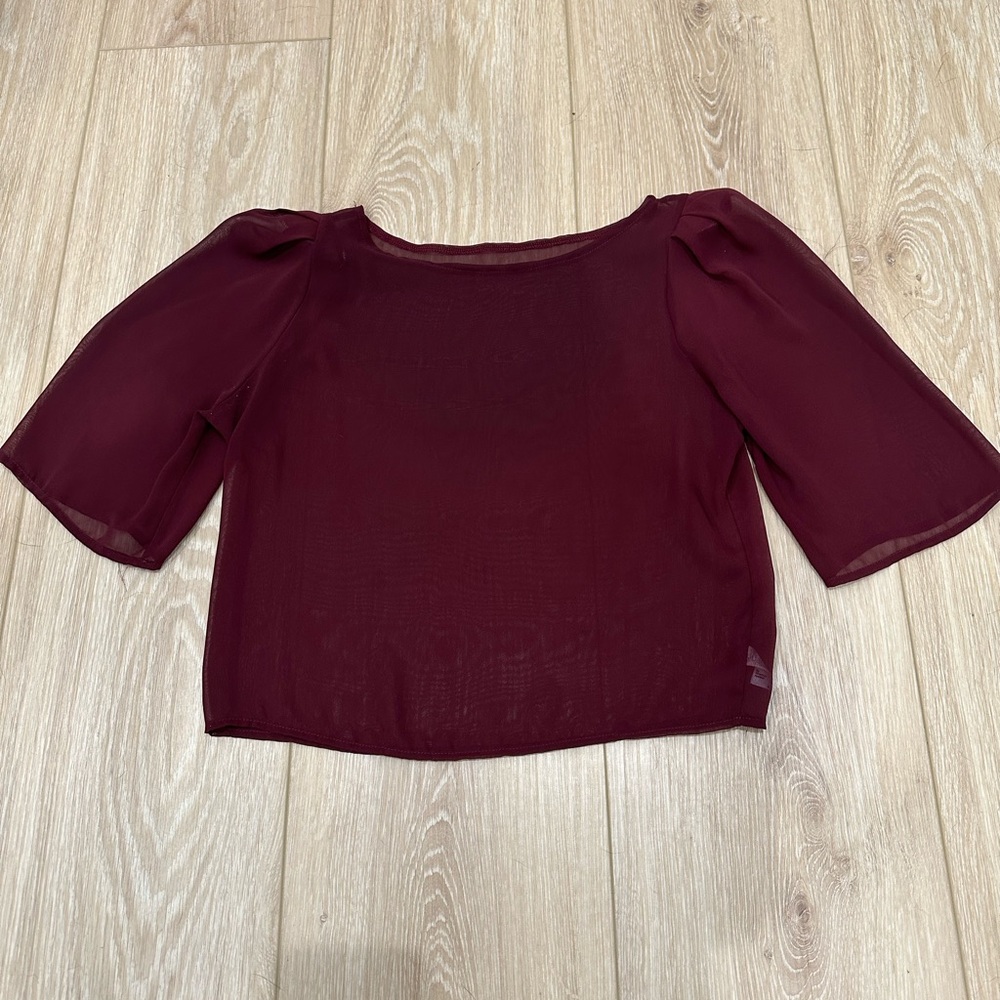America Apparel chiffon top